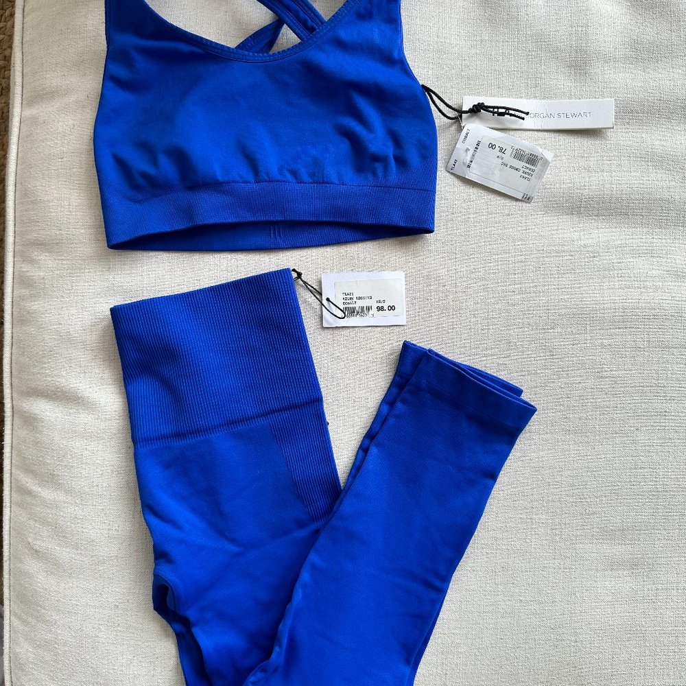 Bandier X TLA by Morgan Stewart Azure Workout Set